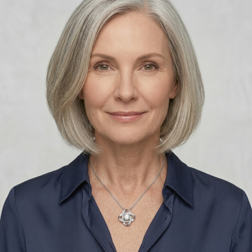 To My Bonus Mom Love Knot Necklace in Luxury or Standard Black & White Box