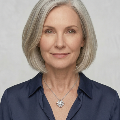 To My Bonus Mom Love Knot Necklace in Luxury or Standard Black & White Box