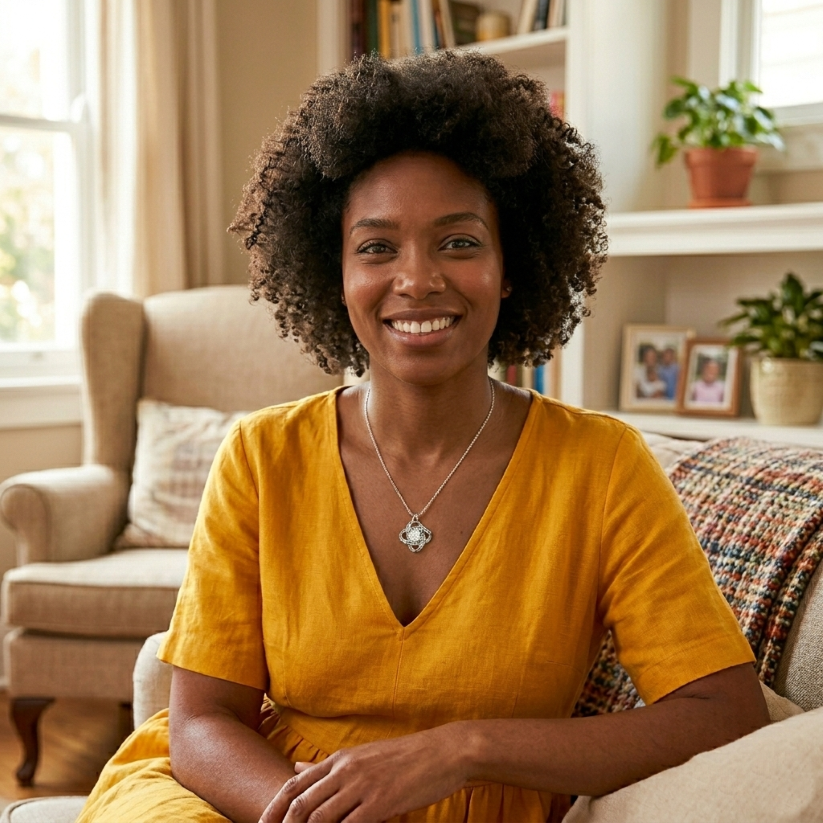 To My Bonus Mom Love Knot Necklace in Luxury or Standard Black & White Box