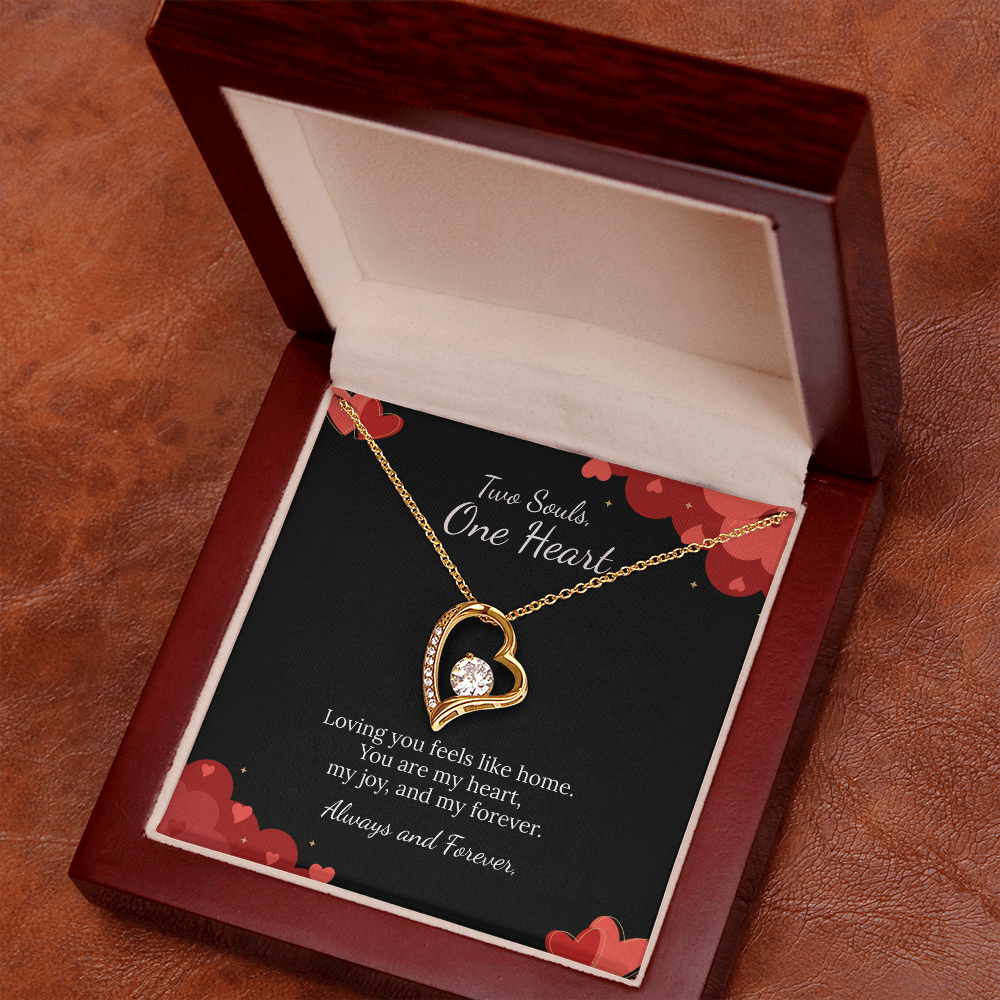 To My Soulmate Forever Love Necklace in Luxury or Standard Black & White Box