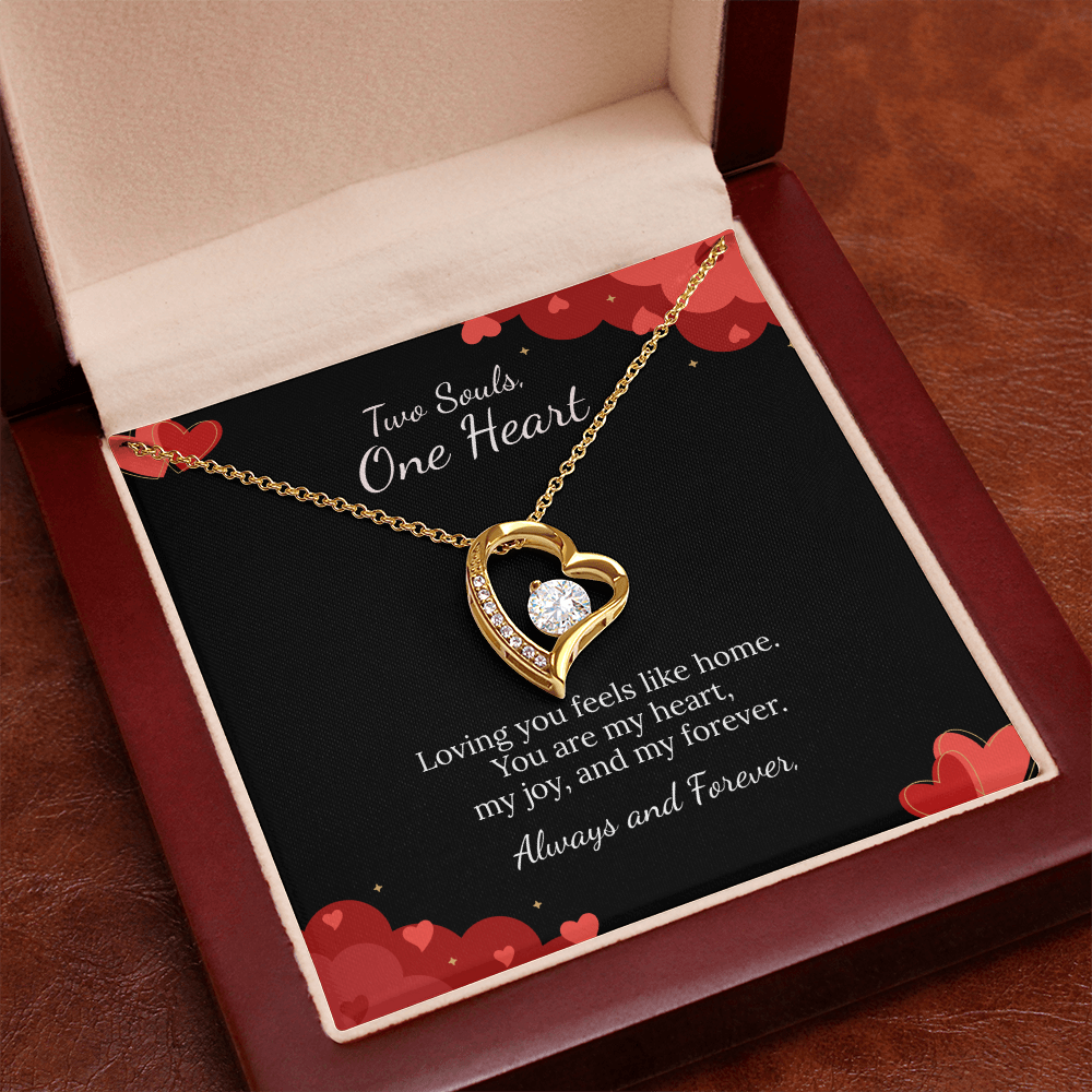 To My Soulmate Forever Love Necklace in Luxury or Standard Black & White Box