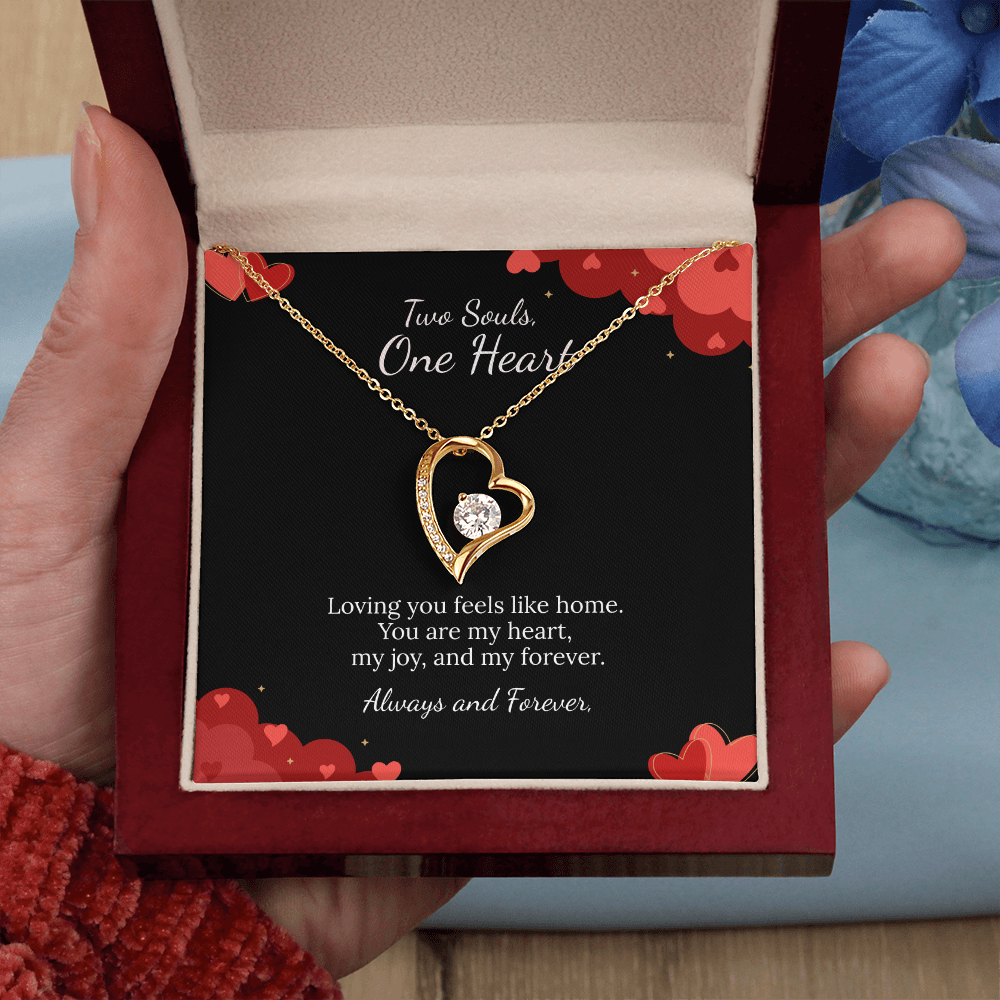To My Soulmate Forever Love Necklace in Luxury or Standard Black & White Box