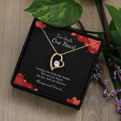 To My Soulmate Forever Love Necklace in Luxury or Standard Black & White Box
