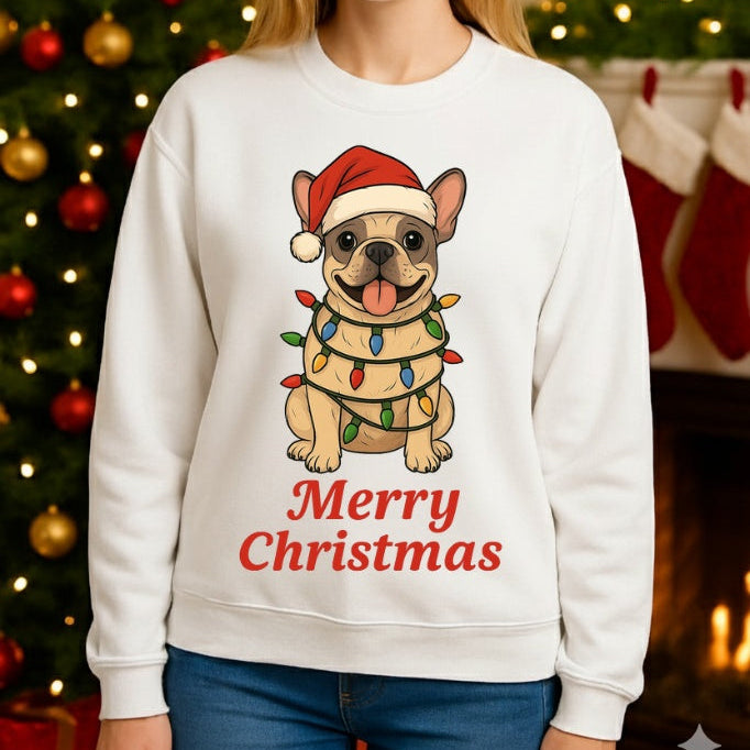 Funny French Bulldog Christmas Sweatshirt