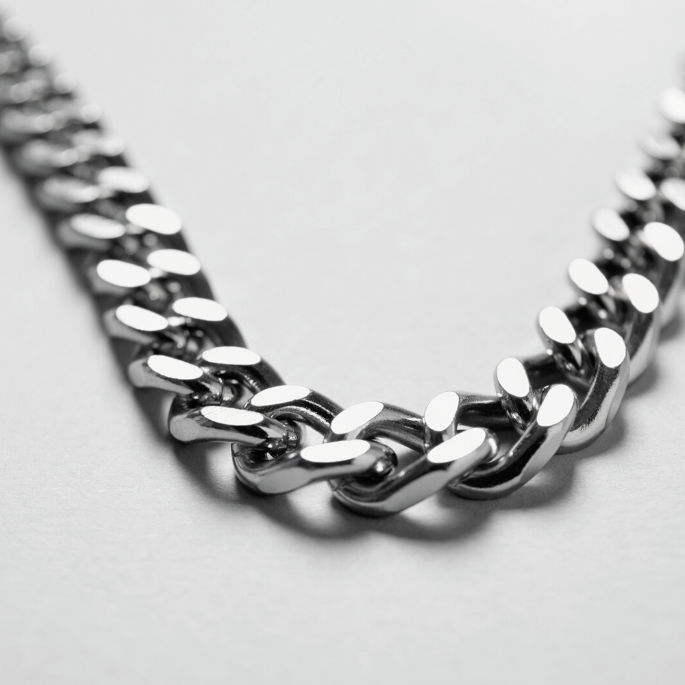 To My Husband Cuban Link Chain (Stainless Steel and Yellow Gold)