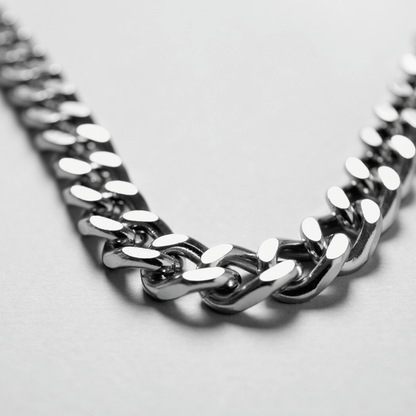 To My Husband Cuban Link Chain (Stainless Steel and Yellow Gold)