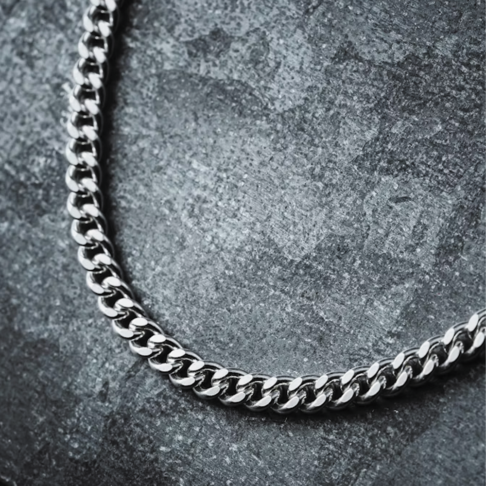 To My Soulmate Cuban Link Chain (Stainless Steel and Yellow Gold)