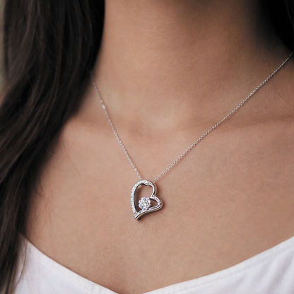 To My Daughter Forever Love Necklace in Luxury and Black & White Standard Box