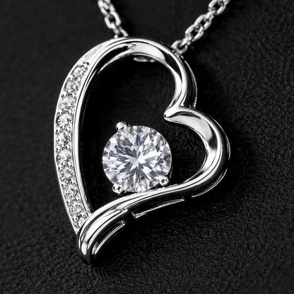 Father-Daughter - To My Daughter Forever Love Necklace in Luxury and Black & White Standard Box