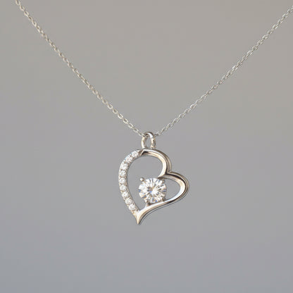 African American - For My Niece Forever Love Necklace in Luxury and Black & White Standard Box