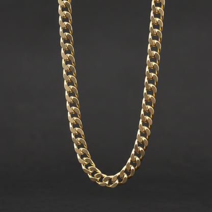 To My Godson Cuban Link Chain (Stainless Steel and Yellow Gold)